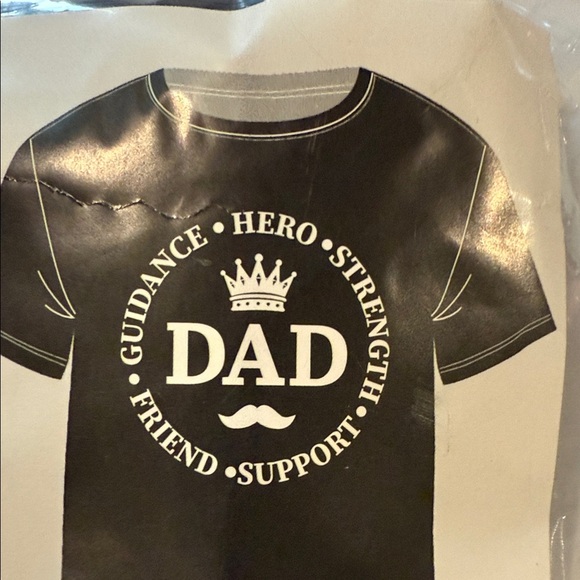 Men's Black 'Dad' T-Shirt with 3 Pair Colorful Socks Set Dad Gift Mens - Picture 14 of 16